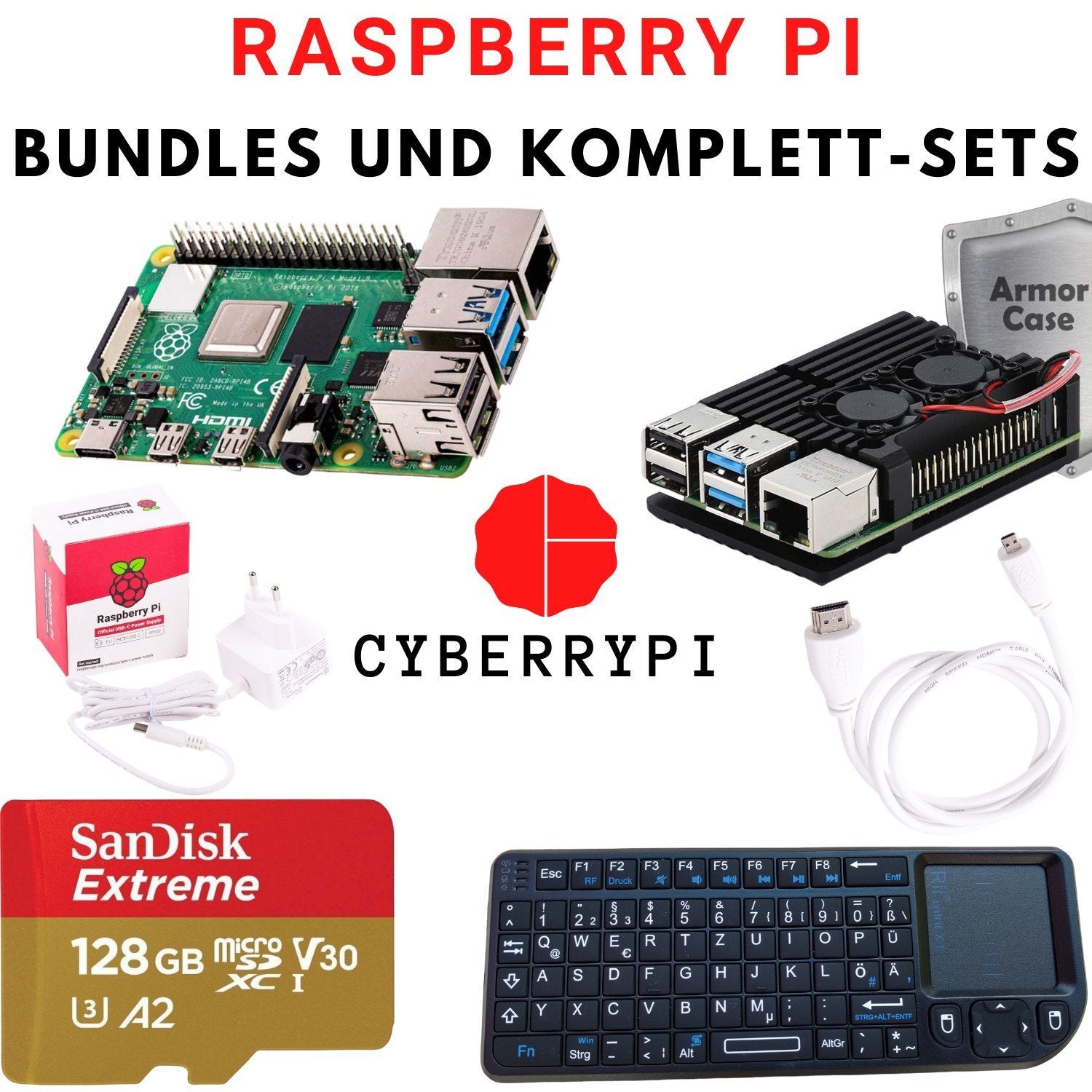 Raspberry Pi 4 Komplettset und Kit