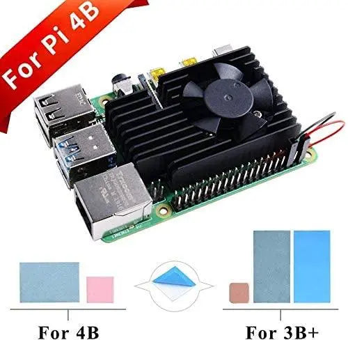 Extremes Kühlgebläse-Kit für Raspberry Pi 4B & 3B + & 3B
