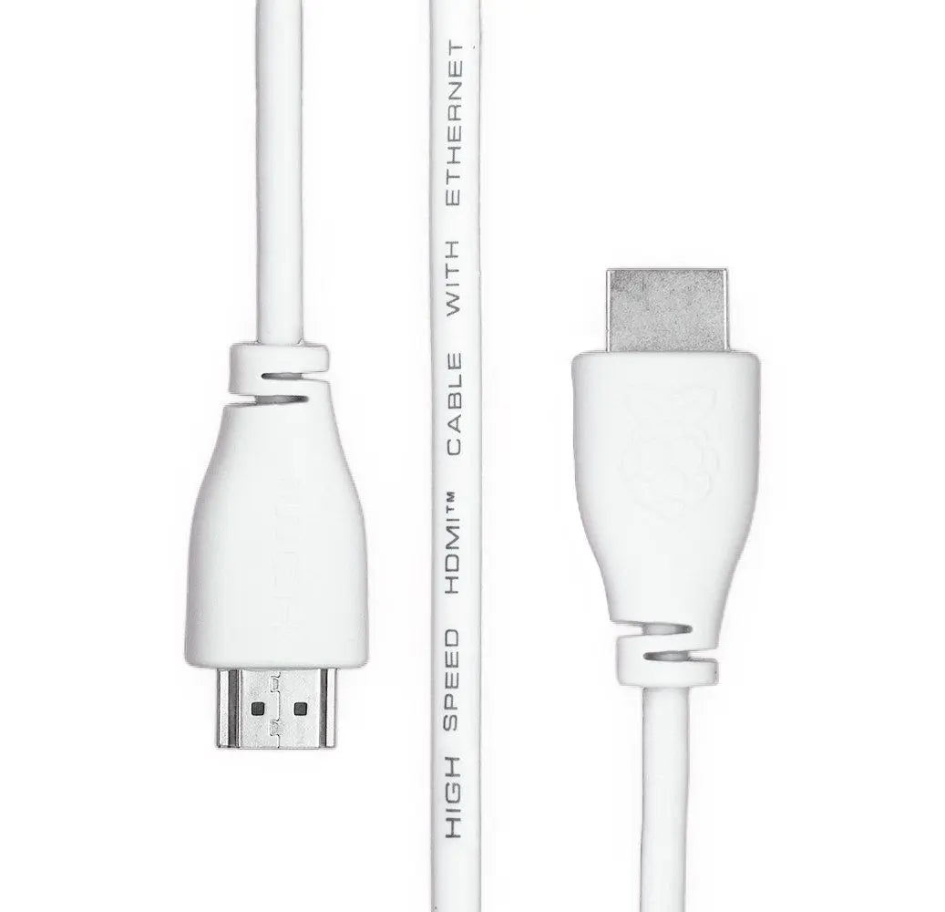 Offizielles Raspberry Pi HDMI 2.0 Kabel Weiß (1 meter)