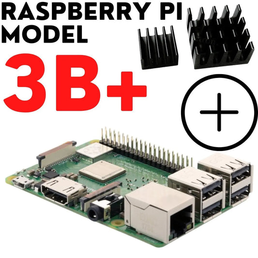 Raspberry Pi 3 Modell B+ mit Premium Kühlkörpersatz