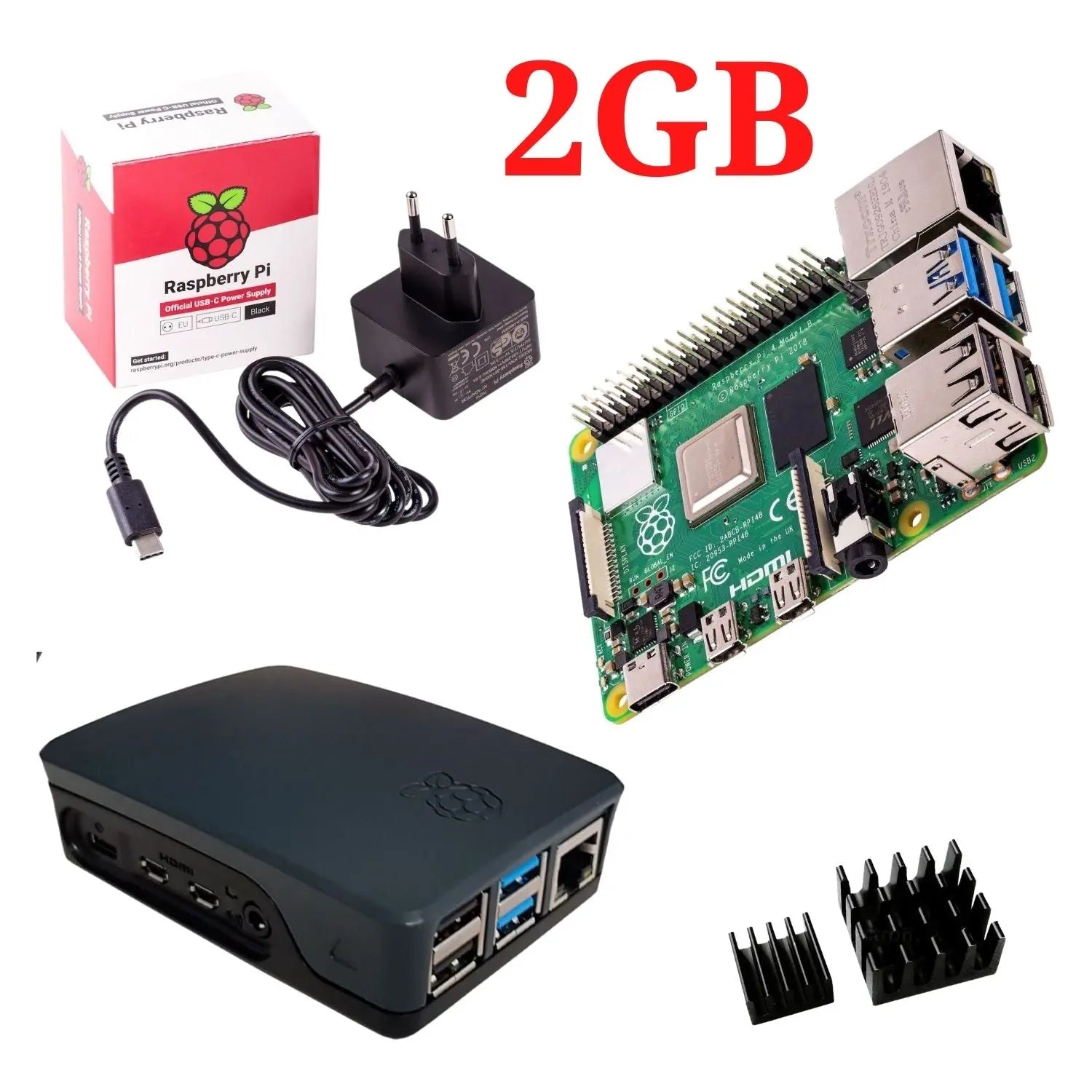 Pi 4B 2GB Bundle&Set