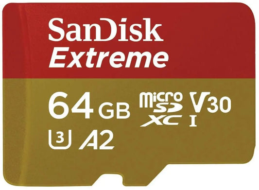 SanDisk Extreme microSD 64GB + SD Adapter